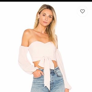 By The Way Pink Strapless Crop